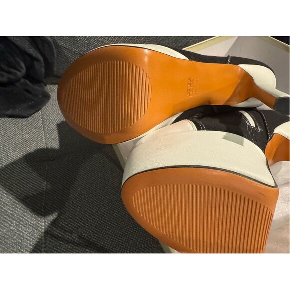 Richealnana Women's canvas Platform Lace Up Stiletto Heel Fashion Sneaker Boots - Picture 4 of 8